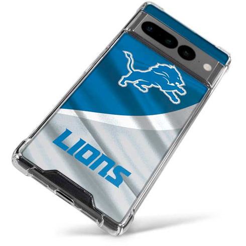 NFL Detroit Lions Google Pixel 7 Pro Clear Case